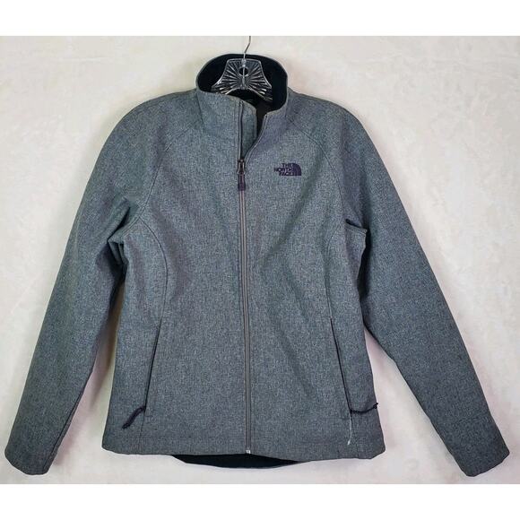 The North Face Windwall Full Zip Jacket Womens Medium Gray Wind Water Resistant - Picture 1 of 10